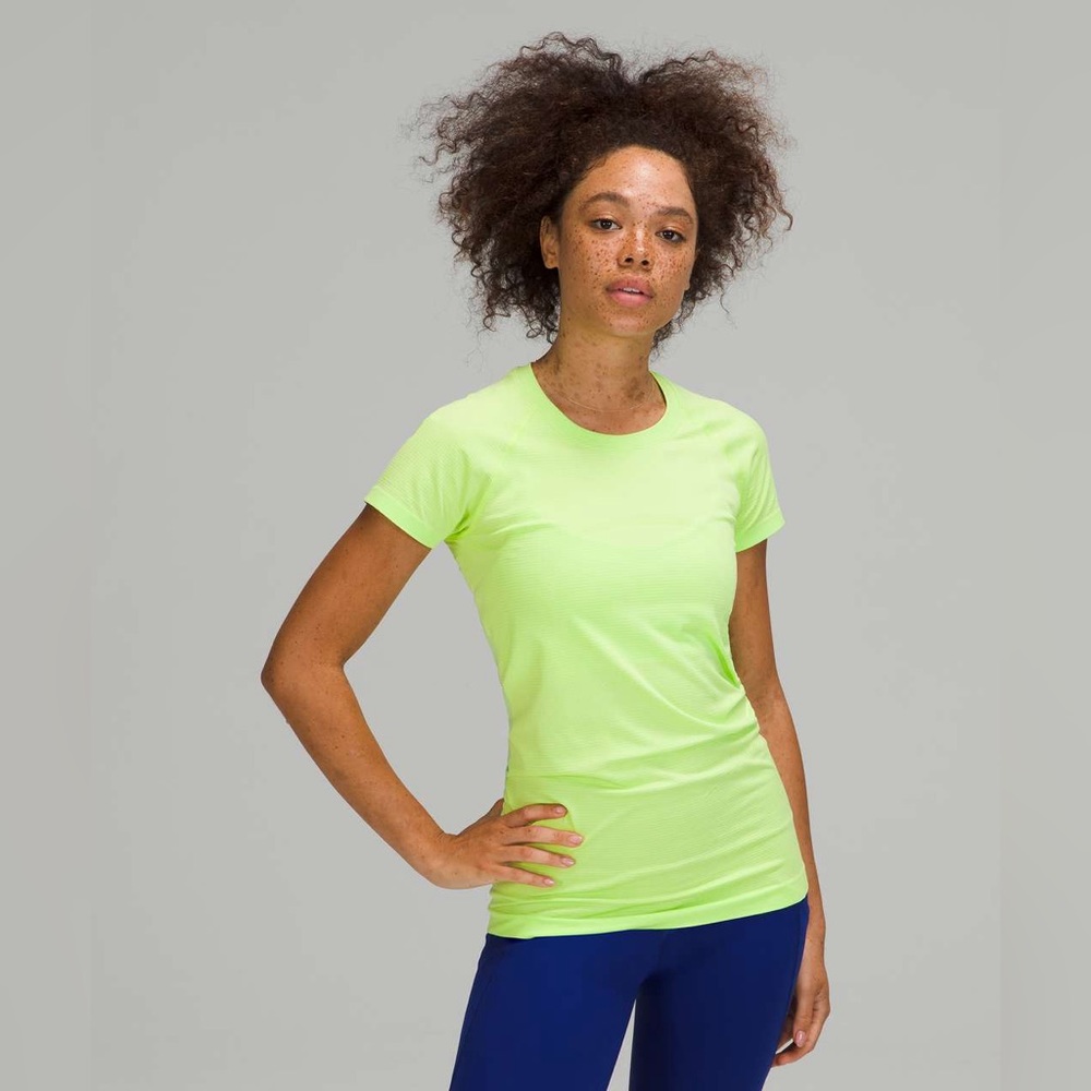 Lululemon Athletica Lime Green Short Sleeve T-shirt